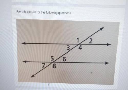 I need help finding the angles for 1, 3, and 6 also thank you!♡​