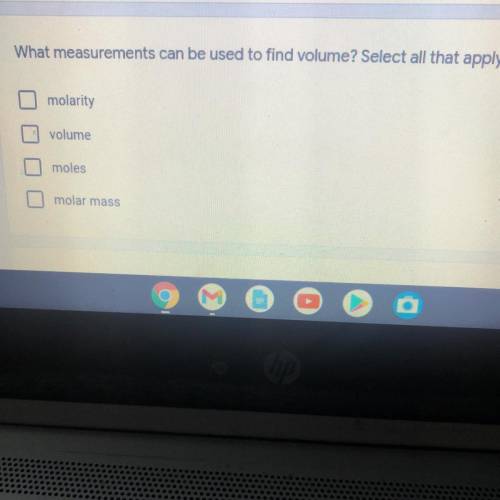 What measurement can be used to find volume ?