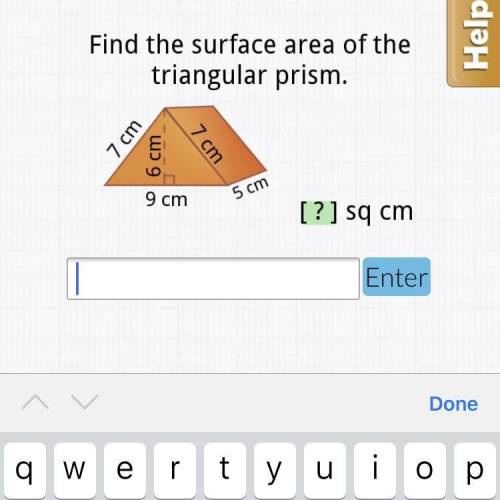 Find the surface area of the triangular prism