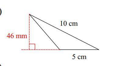 Find the Area of the Black triangle