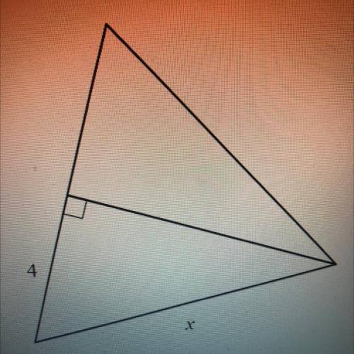 The triangle below is equilateral. Find the length of side x in simplest radical form with a ration