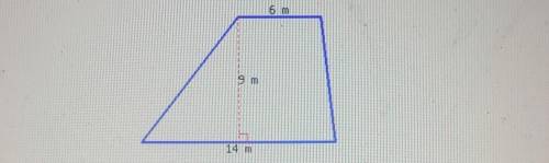 NEED HELP FROM SOMEONE SMART!!! A trapezoid's area can be calculated by the formula A = {(b + b2)h,