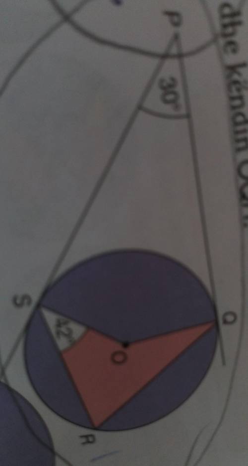 In the figure below find the angles, QOS, QRS, and the angle OQR

Pls Someone help me with math ,i