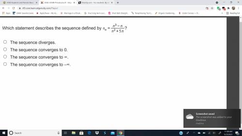 Which statement describes the sequence defined by a Subscript n Baseline = StartFraction n cubed mi