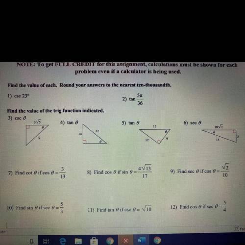 Help on all 12 questions please