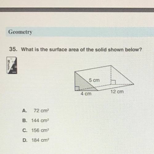What is the surface area of the solid shown below?