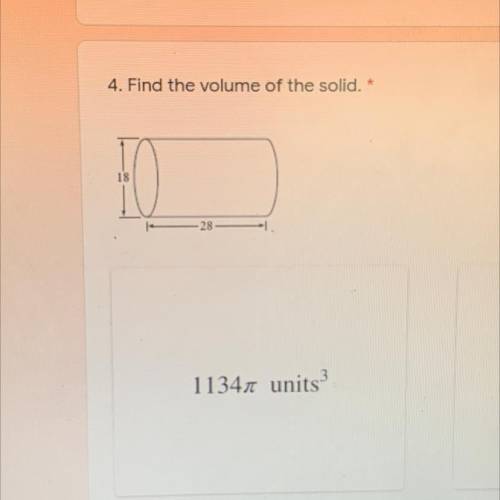 Whats the volume of the solid??