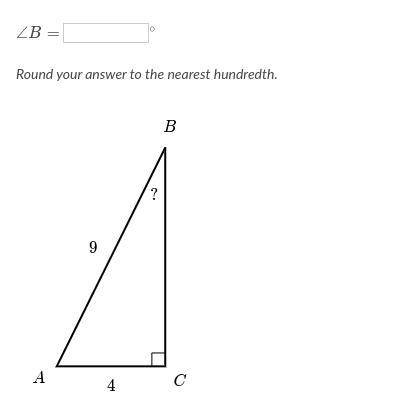 Solve for an angle in right triangles