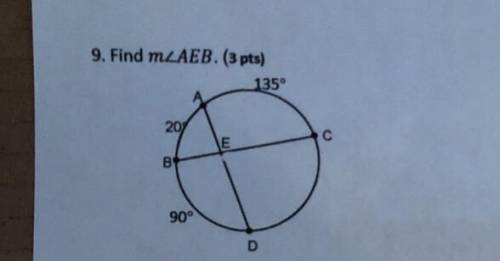 Does anyone know how to find m angle AEB?