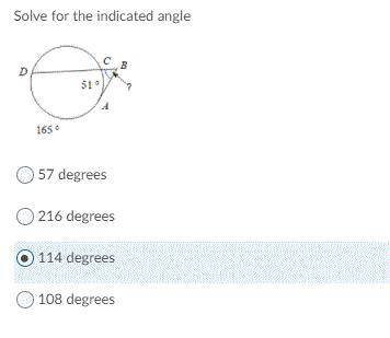 Solve for angle..........
