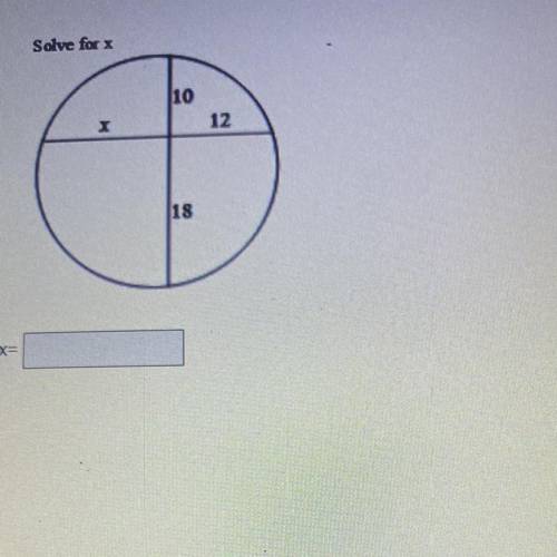 Can somebody solve for X on this please