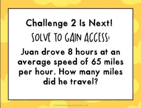 Juan drove 8 hours at an average speed of 65 miles per hour. how many miles did he travel

please