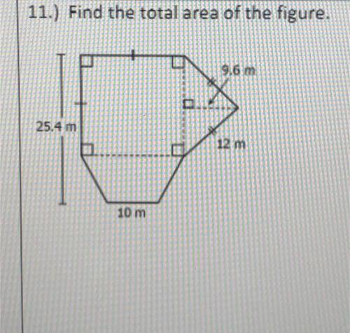 Please no links or I will report!

Find the total area of the figure below. Round to the nearest t