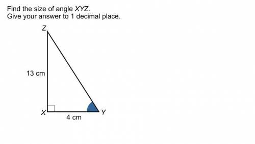 Find the angle of xyz
Give your answer to 1 decimal place.