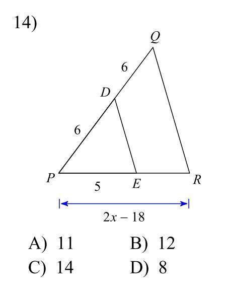 Solve for x. The triangles in each pair are similar