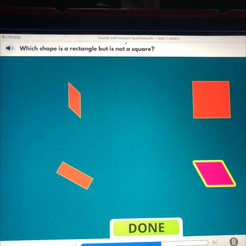 Which shape is a rectangle but is not a square?