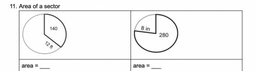 Help with Area of a sector
