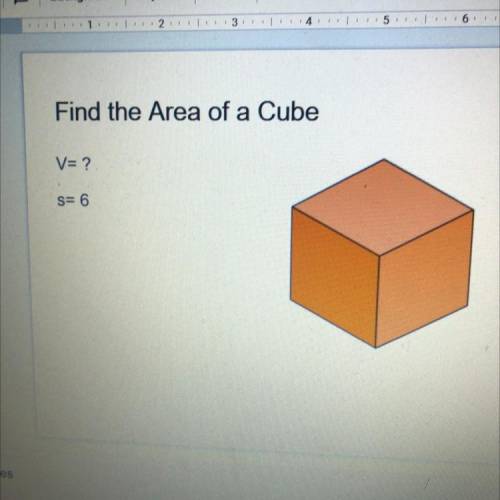 Find the Area of a Cube