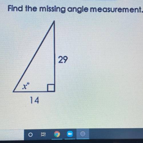 Find the missing angle measurement.

a. 28.9
b. 25.8
c. 61.1
d. 64.2
PLEASE HELP