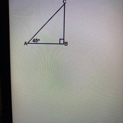 7. In the triangle below, AC= 24. Find the perimeter of triangle ABC.
45°