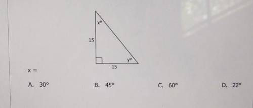 Find the value of X (geometry, right triangles- giving brainliest and thanks to all!)