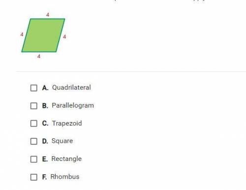 Which answers describe the shape below