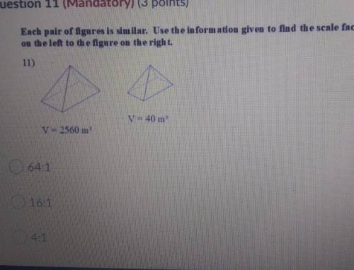 HELP PLZZZ the last answer choice is 1:16​