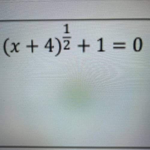 Equation is in the picture 
solving radicals
