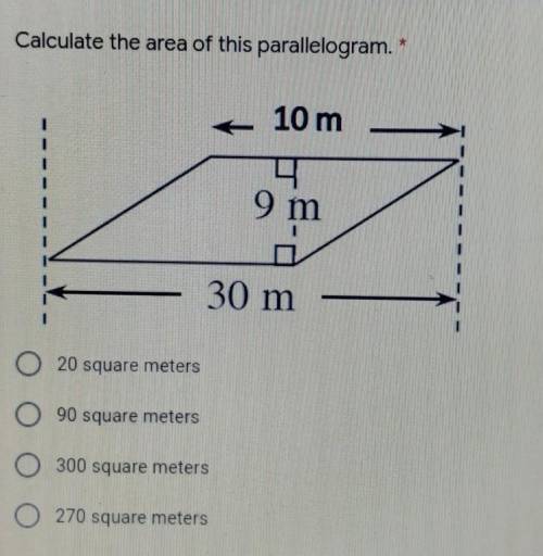 Calculate the area of this parallelogram. can someone solve this please!!​