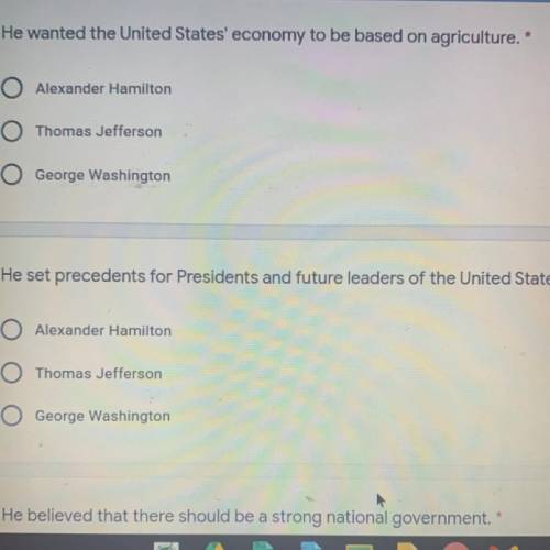 He wanted the United States' economy to be based on agriculture.