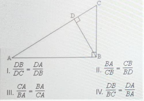 Similar Triangles

Use the diagram, which is not drawn to scale, to decide which proportions are t
