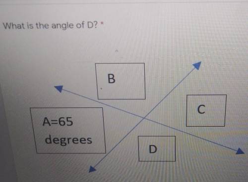 What is the angle of d​