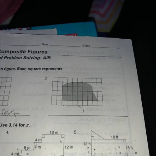 Topic: AREA OF COMPOSITE FIGURES.. please help with this it’s due in 2 days