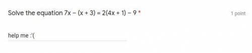 Any genious here cuz im dummmy and this a test......just solve the equation :)
