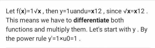 Differentiation of 1 by root x​
