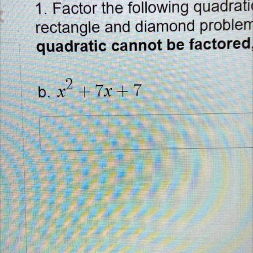 Can this problem be factored?