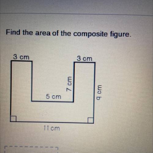 Find the area of the composite figure.
Plz help mee