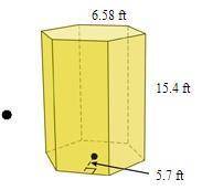 What is the volume of the hexagonal prism​ shown? Round to the nearest hundredth.