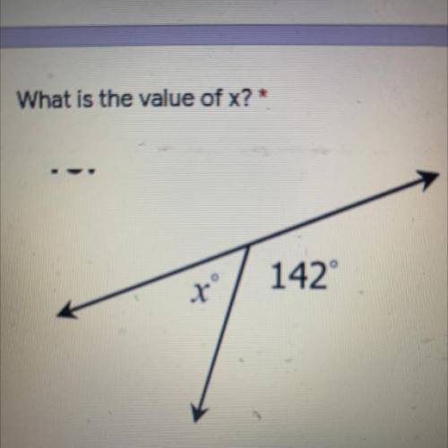 What is the value of x?