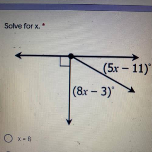 Solve for x.
please help