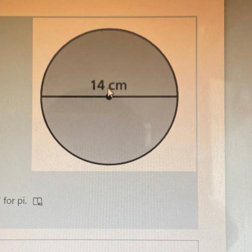 Find the circumference of the circle. Use 22/7 for pi.