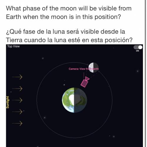 Moon problem please help!

crescent moon
gibbous moon
new moon
quarter moon