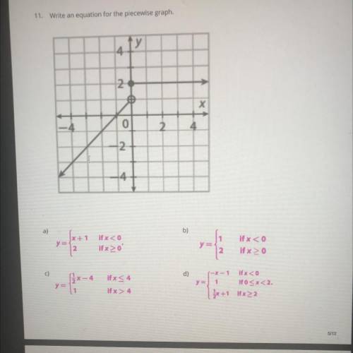 Write an equation for the piecewise graph NEED ASAP FINAL