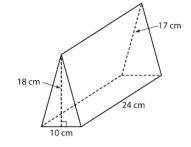 Find the surface area of the solid figure below