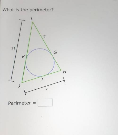 What is the perimeter? I have a pic attached ​