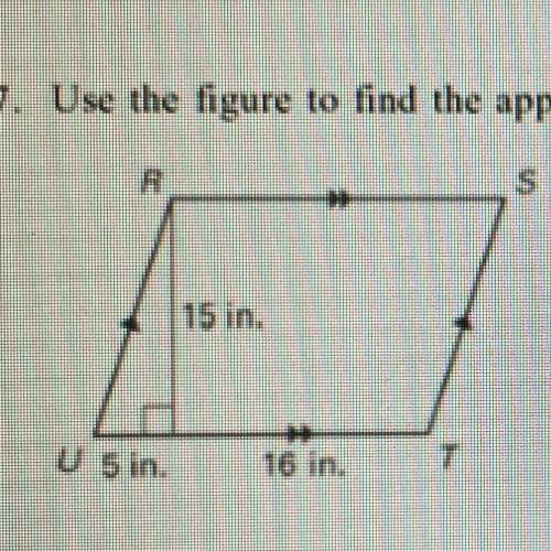 7. Use the figure to find the approximate perimeter