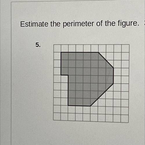 Estimate the perimeter of the figure