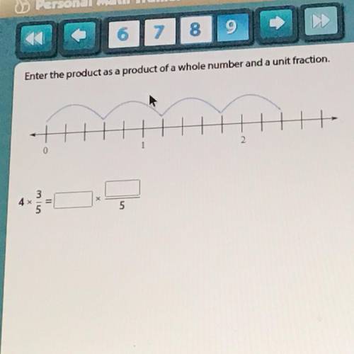 enter the product as a product of a whole number and a unit fraction.what is the number with the 5