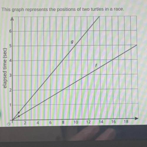 On the same axes, draw a line for a third turtle that is going half as fast as the turtle

describ