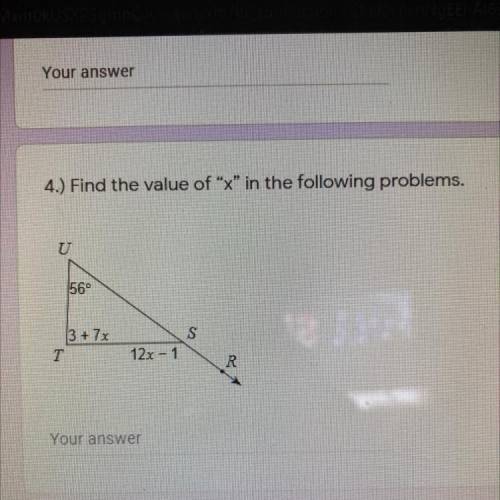 Find the value of X.......